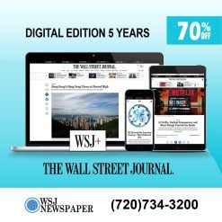 Wall St Jnl Student Subscription for 5 Years for Just $89