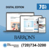 Barron's Digital Newspaper 2-year subscription for $159