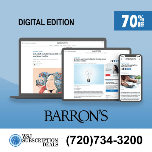 Barron's Digital Newspaper 2-year subscription for $159