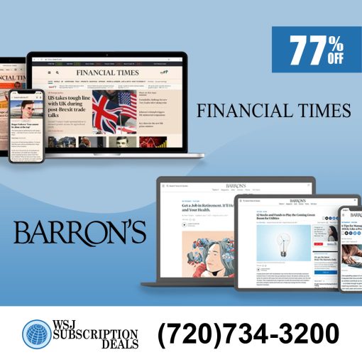 FT Digital and Barron's Digital 3-year subscription for $129