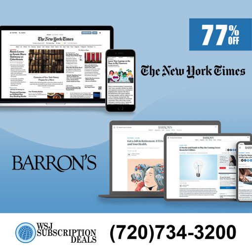 New York Times Digital and Barron's Digital 3-year subscription